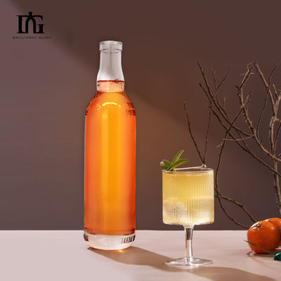 ボディ素材 ガラス 750ml 500ml ウィスキー ジン ビスキーボトル 飲料や香水用