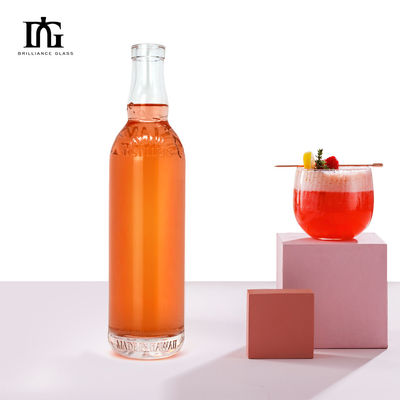 ボディ素材 ガラス 750ml 500ml ウィスキー ジン ビスキーボトル 飲料や香水用