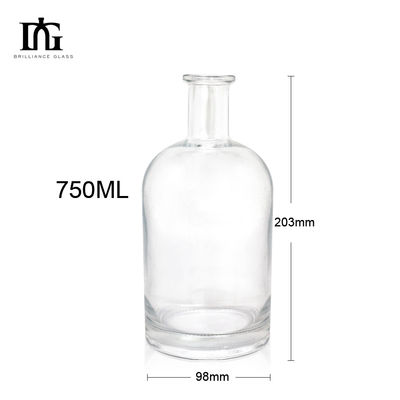TJ028 750ml スーパーフリント 透明ウォッカ アルコール アルコール ガラスボトル