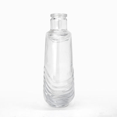 750ml ガラス クリア 丸 700ml ガラス スピリット ボトル ウイスキーとブランデー TJ008
