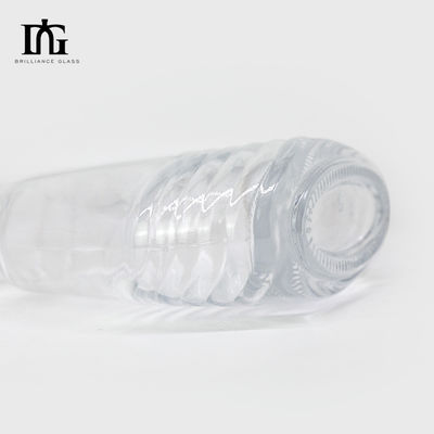 750ml ガラス クリア 丸 700ml ガラス スピリット ボトル ウイスキーとブランデー TJ008