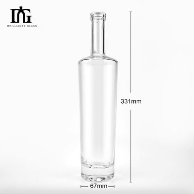 700ml 清潔な高層ガラスボトル 酒用 ウイスキー ティーキーラ ツー・スピリッツ ウォッカ ジン ラム ブランデー
