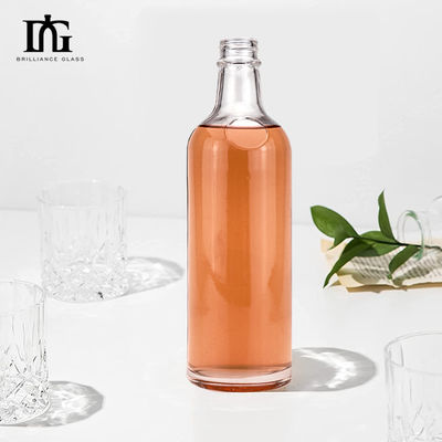 シルクスクリーン印刷 500ml/700ml/750ml容量 透明な芳香の赤ワインボトル