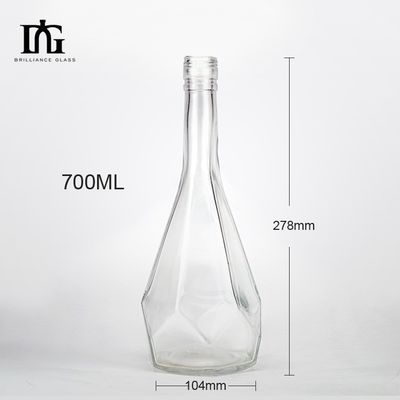 コーク付きグラス酒瓶 500ml 375ml ウォッカ・スピリット・ジン 200ml 100ml グラス素材