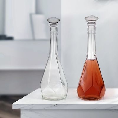 コーク付きグラス酒瓶 500ml 375ml ウォッカ・スピリット・ジン 200ml 100ml グラス素材